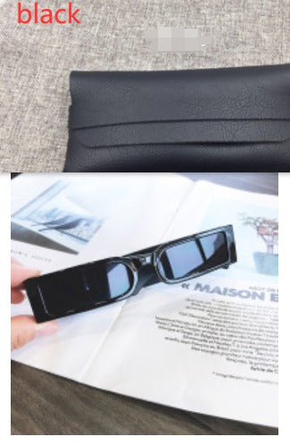 Rectangle Vintage Sunglasses Retro Wide Frame Unisex