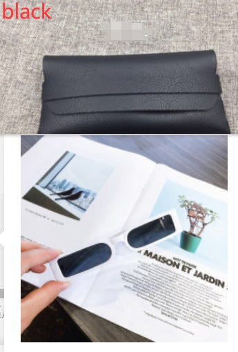 Rectangle Vintage Sunglasses Retro Wide Frame Unisex